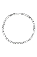 Nadri Gwen Cubic Zirconia Collar Necklace in Rhodium at Nordstrom