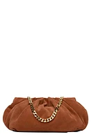 LISELLE KISS Julie Suede Clutch in Mocha at Nordstrom