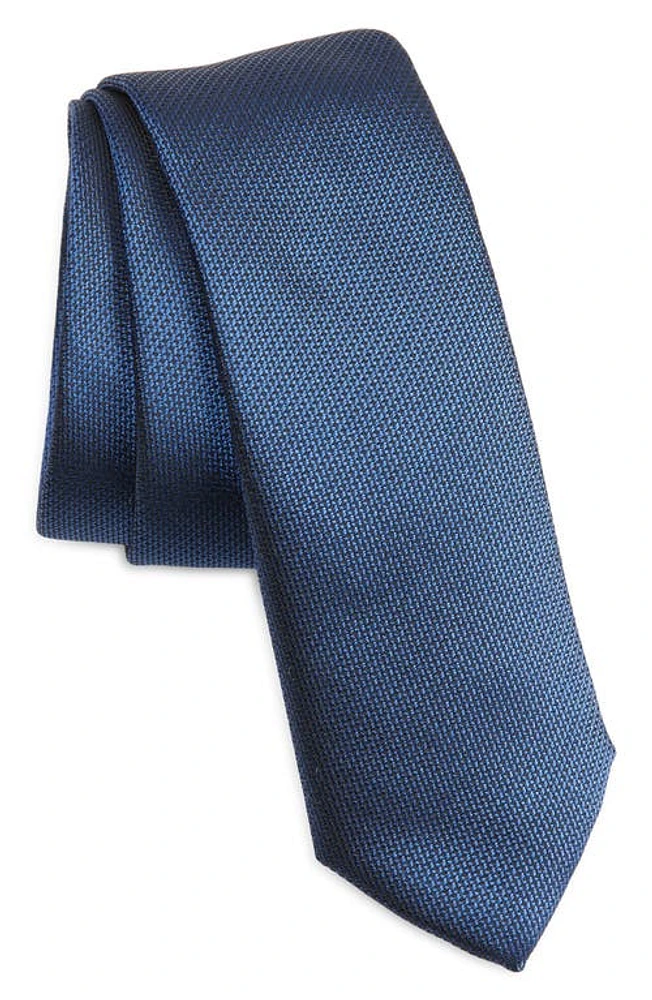 BOSS Solid Tie in Dark Blue at Nordstrom