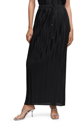 MANGO Pleated Skirt in Black at Nordstrom, Size Small