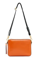 AllSaints Lucile Leather Crossbody Bag in Pyrrole Orange at Nordstrom