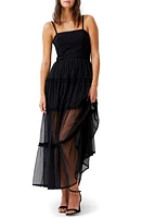 French Connection Whisper Strappy Tulle Maxi Dress at Nordstrom,