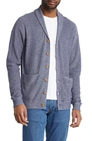 Peter Millar Harbor Shawl Cardigan in Washed Indigo at Nordstrom, Size X-Large