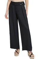 DKNY Belted Wide Leg Pants at Nordstrom,