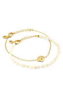 Madewell 2-Pack Nautical Bracelet Set in Vintage Gold at Nordstrom