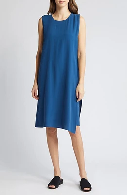 Eileen Fisher Matte Silk Shift Dress at Nordstrom,