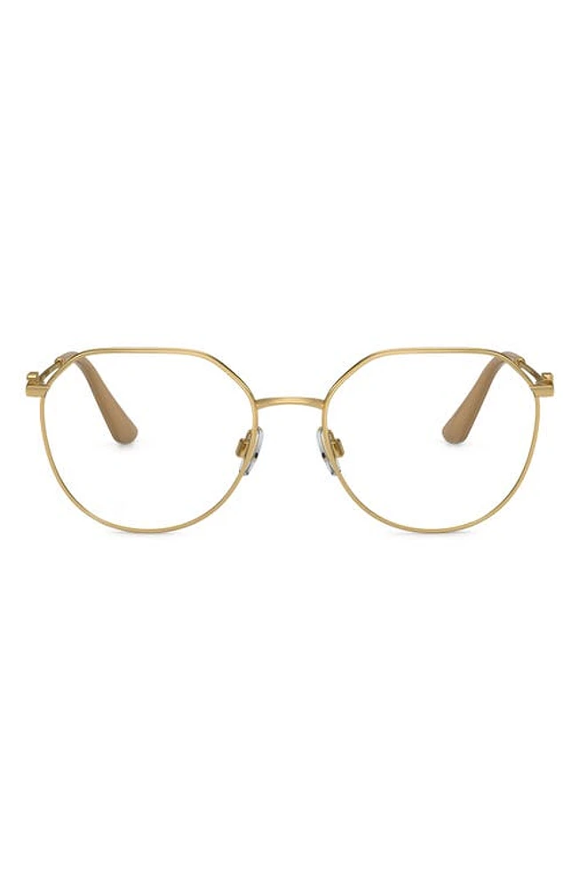 Dolce & Gabbana 54mm Phantos Optical Glasses in Gold at Nordstrom