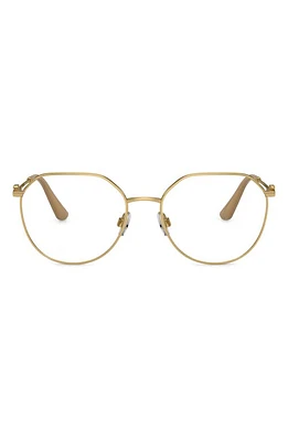 Dolce & Gabbana 54mm Phantos Optical Glasses in Gold at Nordstrom