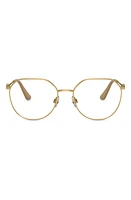 Dolce & Gabbana 54mm Phantos Optical Glasses in Gold at Nordstrom