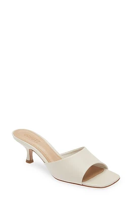 Schutz Dethalia Kitten Heel Slide Sandal Pearl at Nordstrom,