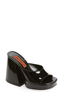 Simon Miller Slice Heel Platform Slide Sandal Black at Nordstrom,