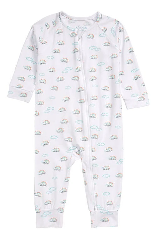 Coco Moon Aloha Zip Romper Multi White at Nordstrom,