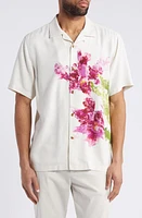 Tommy Bahama Costa Rican Blooms Silk Camp Shirt in Continental at Nordstrom, Size X-Large