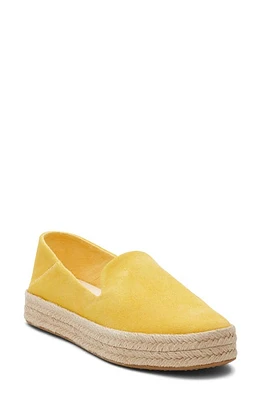 TOMS Carolina Platform Espadrille Sneaker Yellow at Nordstrom,