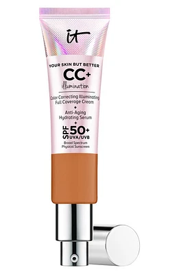 IT Cosmetics CC+ Cream Illumination SPF 50+ Full Coverage Cream Corrector & Serum in Rich at Nordstrom