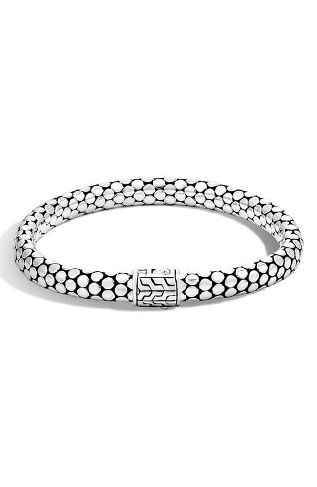 John Hardy Dot Rope Bracelet in Silver at Nordstrom, Size Large