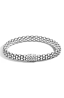 John Hardy Dot Rope Bracelet in Silver at Nordstrom, Size Large