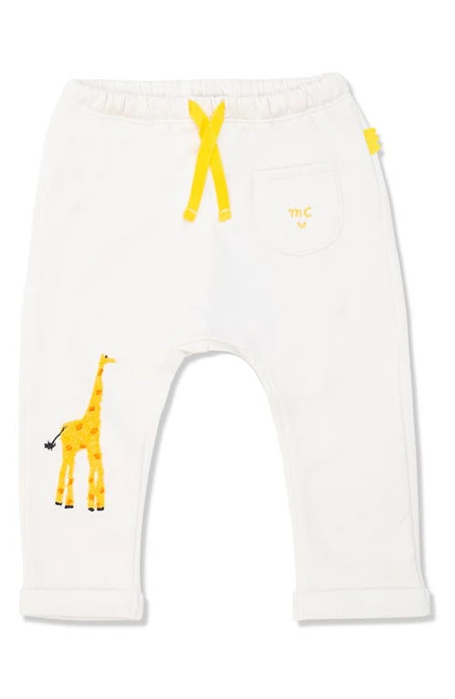 Mon Coeur Giraffe Appliqué Sweatpants Natural at Nordstrom, M