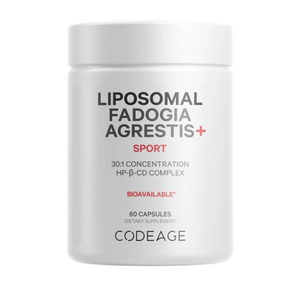 Codeage Liposomal Fadogia Agrestis, Hydroxypropyl-Beta-Cyclodextrin, Vitamin D3 Zinc Fenugreek Black Pepper, 60 ct in White at Nordstrom