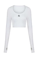 Nocturne Boat Neck Knit Crop Top in at Nordstrom