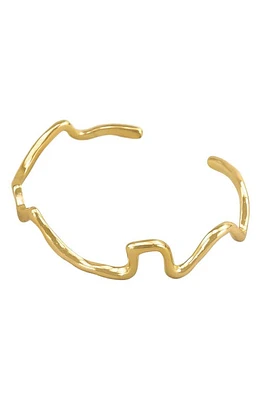 Panacea Wave Cuff Bracelet in Gold at Nordstrom