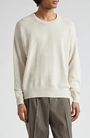 VISVIM Oversize Cotton & Linen Sweater Ivory at Nordstrom,