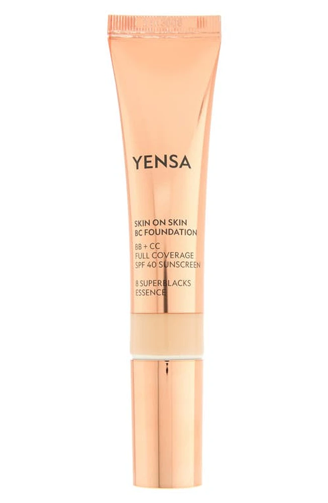 YENSA Skin on Skin BC Foundation BB + CC Full Coverage Foundation SPF 40 in Light Medium at Nordstrom, Size 1 Oz