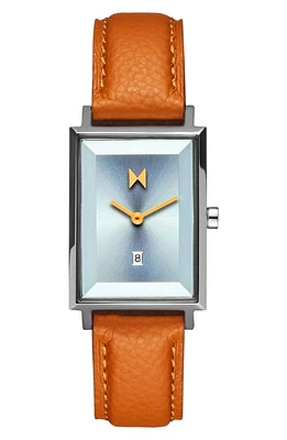 MVMT Signature Rectangular Bracelet Watch, 24mm in Blue/brown at Nordstrom