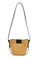 AllSaints Ebro Straw Crossbody in Natural at Nordstrom