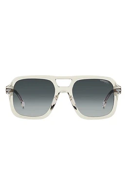 Carrera Eyewear 55mm Gradient Square Sunglasses in Yellow/Green Shaded at Nordstrom