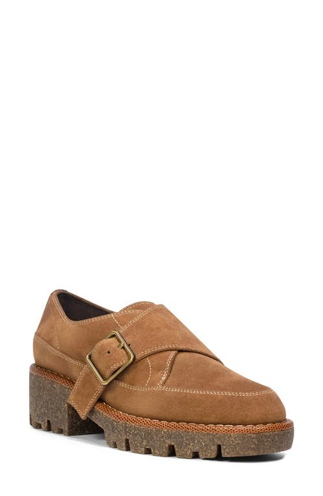 Donald Pliner Elayna Monk Strap Platform Shoe Saddle at Nordstrom,