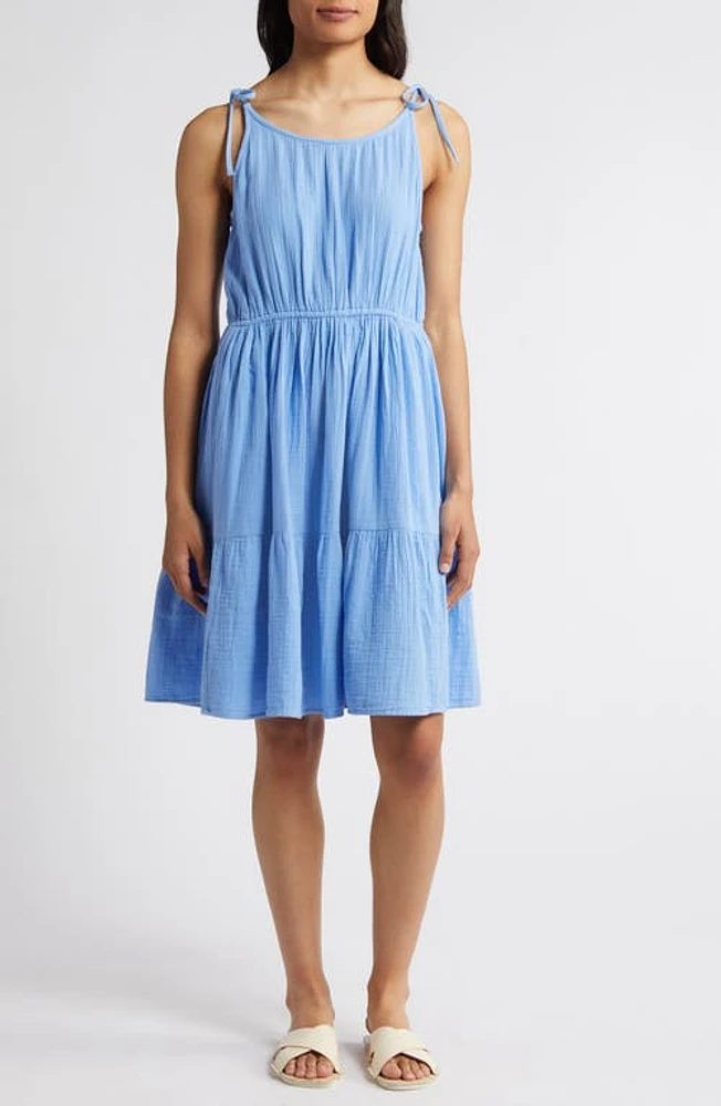 caslon(r) Tiered Cotton Gauze Sundress at Nordstrom,