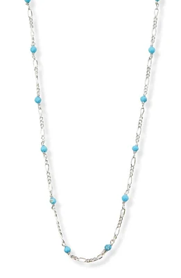 Argento Vivo Sterling Silver Turquoise Figar Chain Necklace at Nordstrom