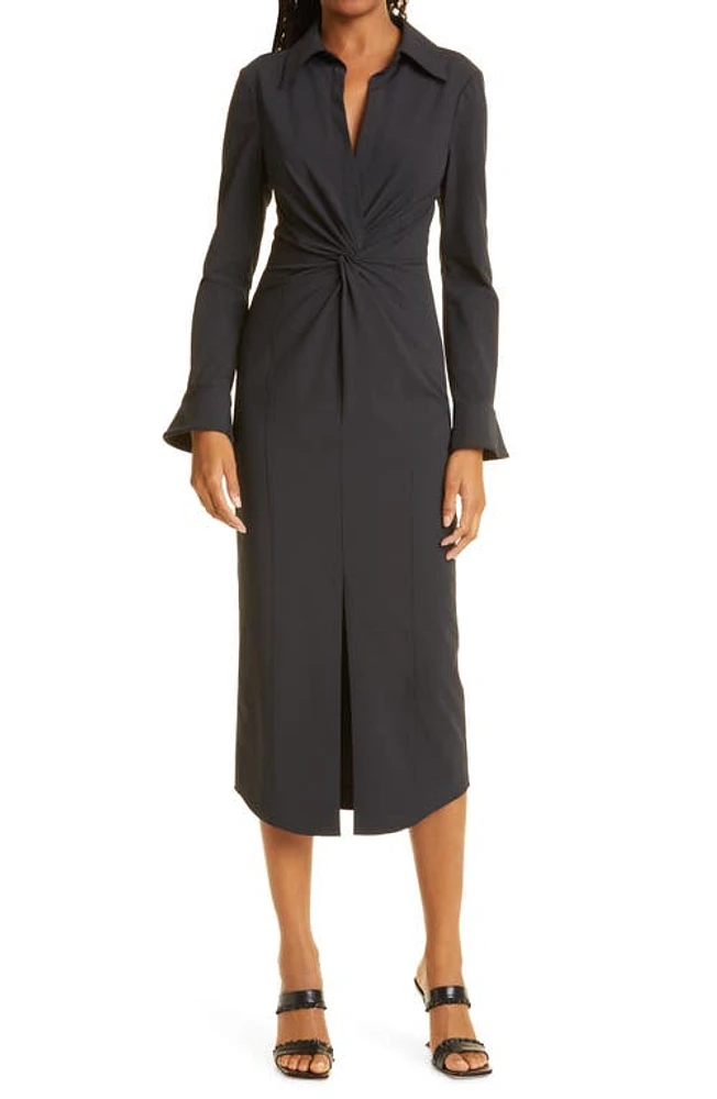 Cinq à Sept Mckenna Long Sleeve Midi Dress at Nordstrom,