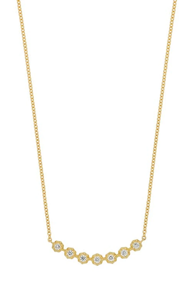 Bony Levy Monaco Diamond Frontal Necklace in 18K Yellow Gold at Nordstrom