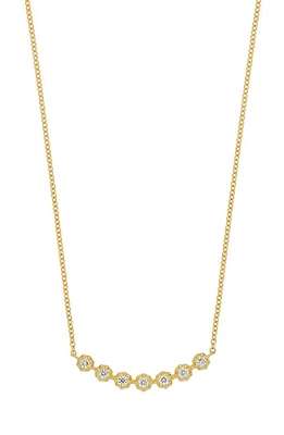 Bony Levy Monaco Diamond Frontal Necklace in 18K Yellow Gold at Nordstrom