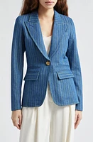 Smythe Hutton Stripe Denim Blazer at Nordstrom,