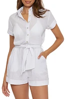 Becca Cabana Semisheer Cover-Up Romper at Nordstrom,