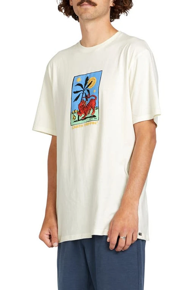 Volcom Tarot Tiger Cotton Graphic T-Shirt Off White at Nordstrom,