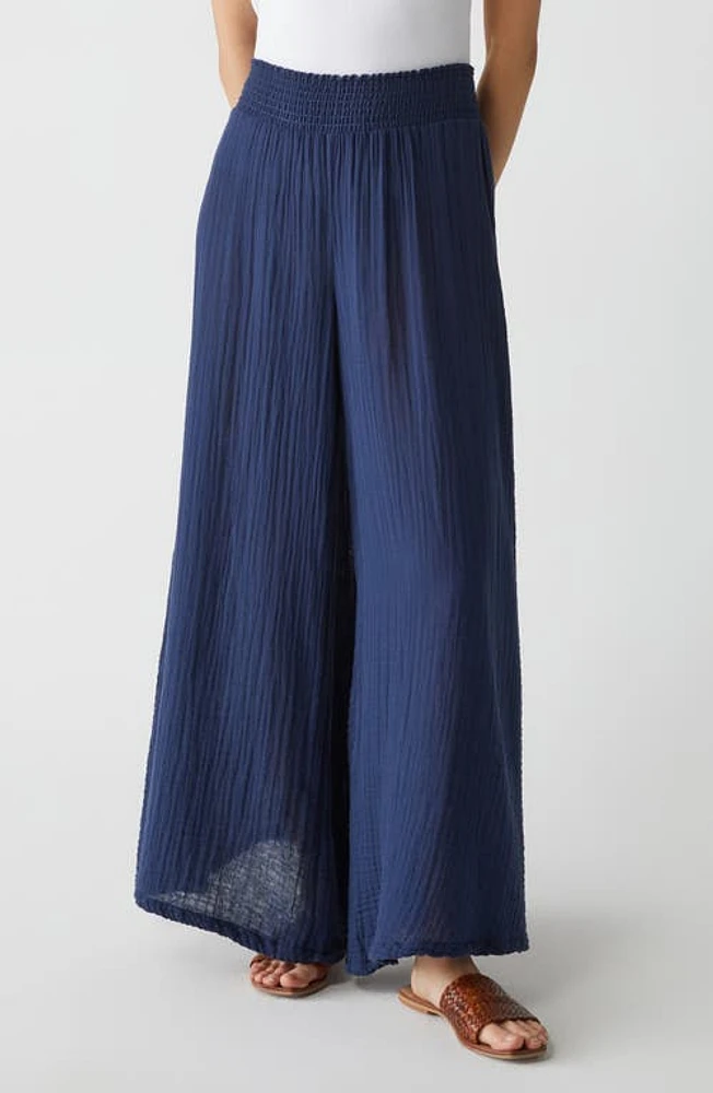 Michael Stars Simba Smocked Waist Wide Leg Pants at Nordstrom,