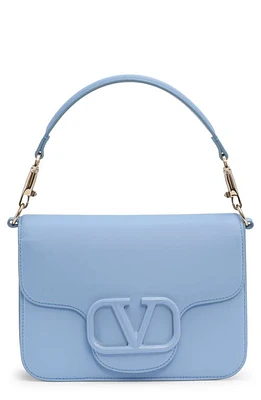 Valentino Garavani Locò Leather Shoulder Bag in Zqw Popeline Blue at Nordstrom