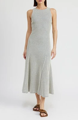 En Saison Verona Sleeveless Midi Dress Natural Navy at Nordstrom,