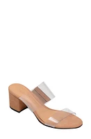 Schutz Victorie Slide Sandal Honey Beige Nubuck Leather at Nordstrom,