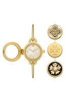 Tory Burch The Mille Bangle Watch Set, 27mm in Gold at Nordstrom