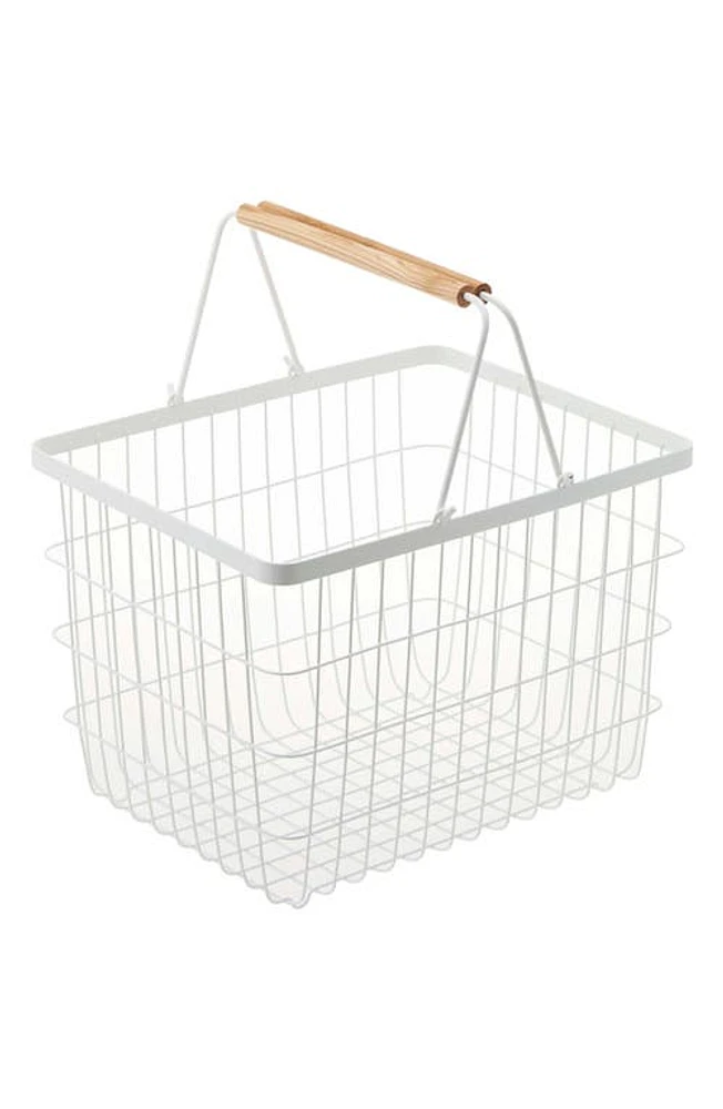 Yamazaki Tosca Laundry Basket in White at Nordstrom