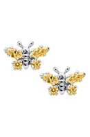 Mignonette Butterfly Birthstone Sterling Silver Earrings in November at Nordstrom