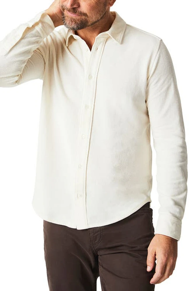 Billy Reid Yellowhammer Cotton & Linen Knit Button-Up Shirt at Nordstrom,