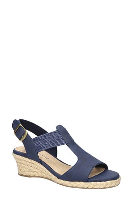 Bella Vita Zayla Wedge Sandal Navy at Nordstrom,