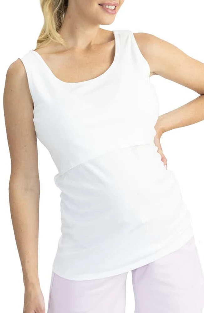 Angel Maternity Maternity/Nursing Tank White at Nordstrom,