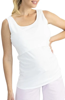 Angel Maternity Maternity/Nursing Tank White at Nordstrom,